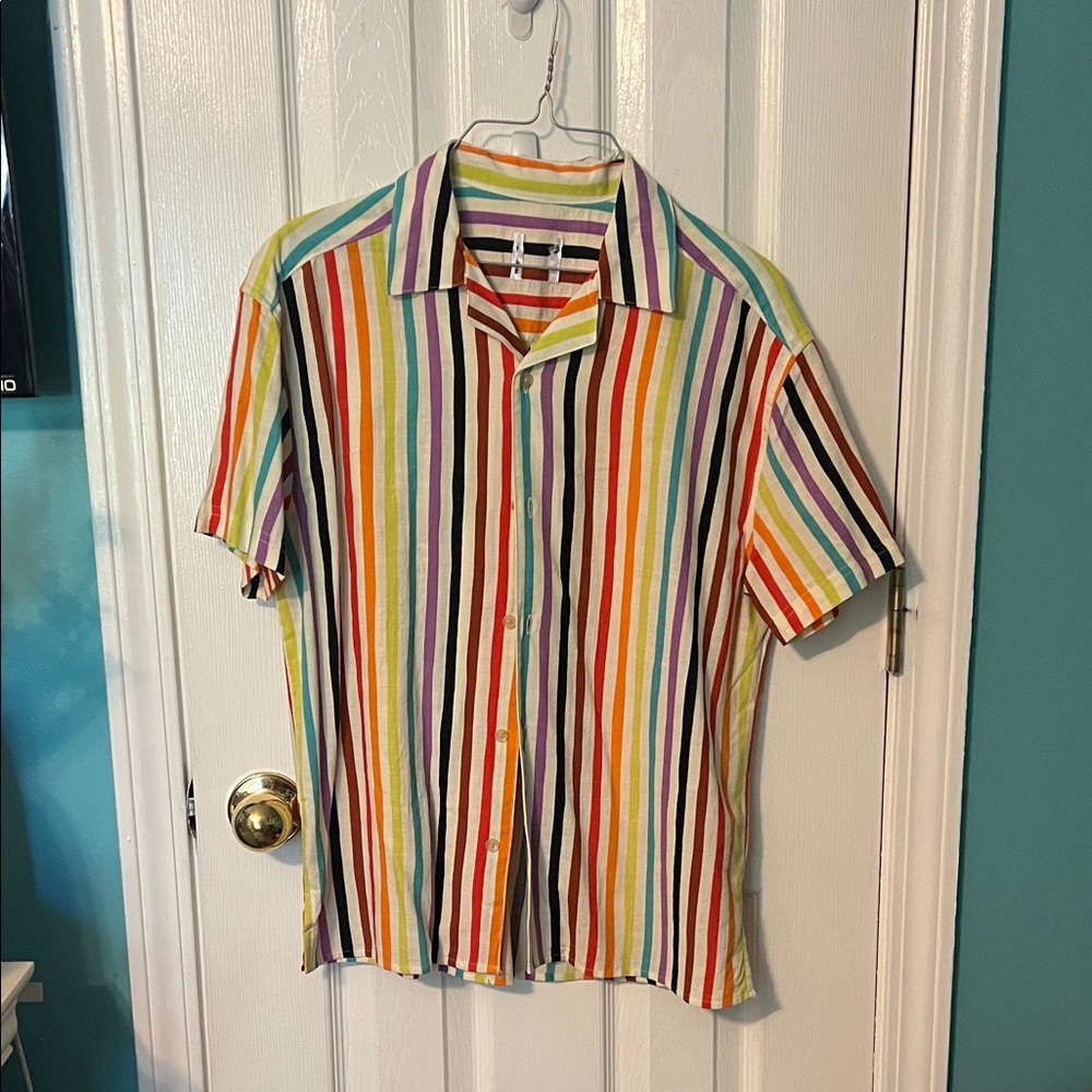 Rainbow/Pride Button Down